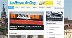 Desktop Screenshot of lapressedegray.com